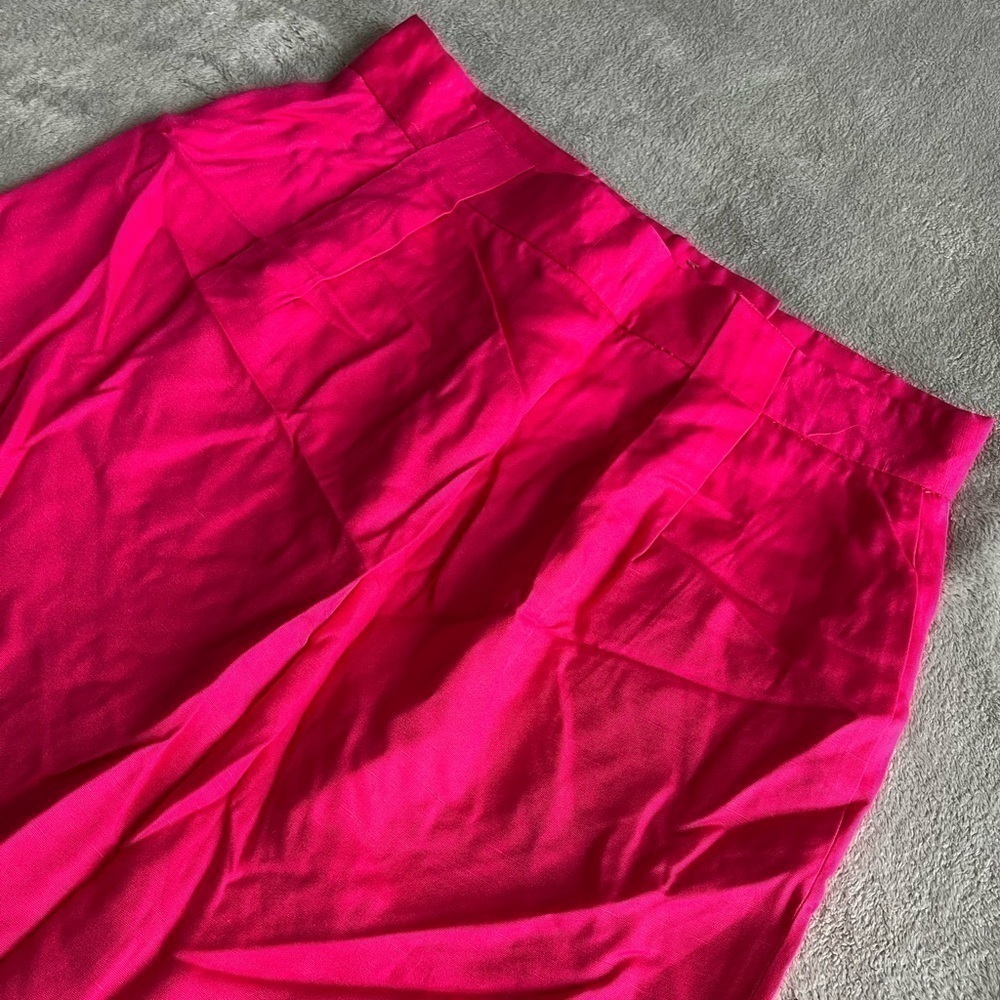 Jones New York Hot Pink Linen Pencil Skirt Size 16 - Picture 8 of 8